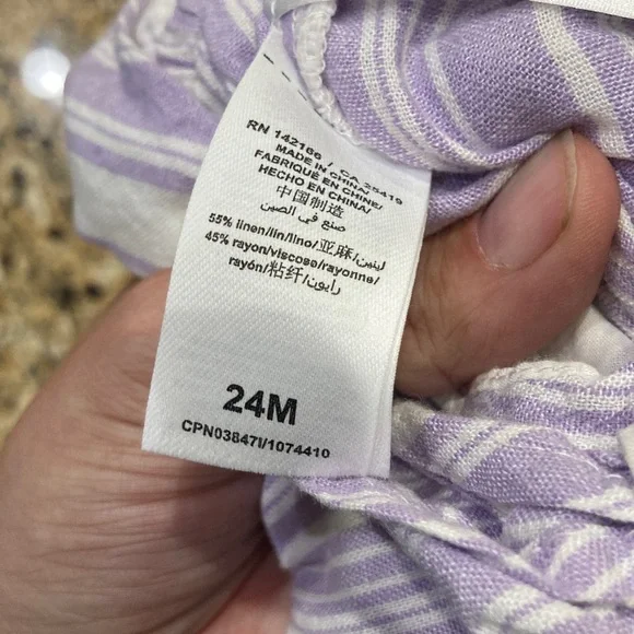 Habitual Purple and White Striped Outfit - Picture 8 of 8